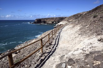 Path along the cliffs in Ajuy