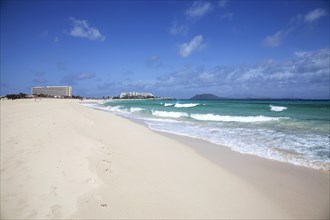 Sandy beach and turquoise sea