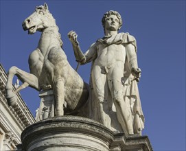 Equestrian statue Castor on Capitol Square