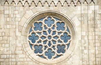 Round windows on the facade of Matthias Church