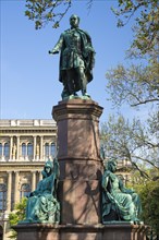 Szechenyi statue in front of the Hungarian Academy of Sciences