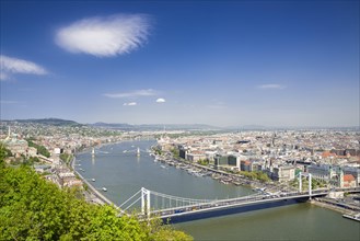 Cityscape with Elisabeth Bridge and the Danube