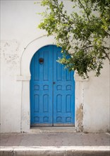 Blue door in Midoun