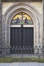 Theses of Martin Luther on the bronze door from 1858