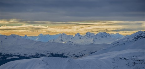 View from the Jakobshorn in winter