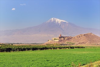 Khor Virap in front of Mount Ararat