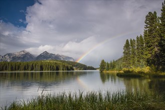 Rainbow on Two Jack Lake