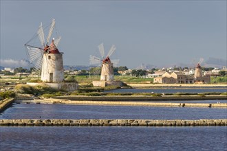 Windmills on saltworks