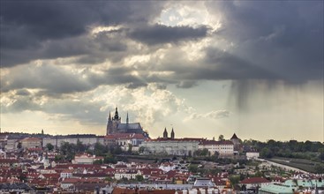 Views of Prague Castle and Mala Strana with St. Vitus Cathedral