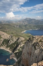 Coastal and mountain scenery