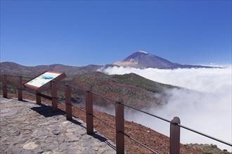 Viewpoint overlooking the Pico del Teide volcano
