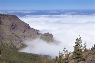 Montana de la Crucita with clouds