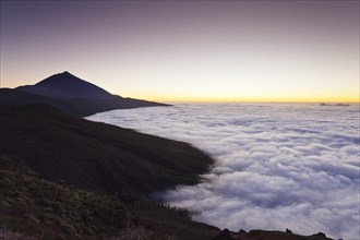 Volcano Pico del Teide at sunset