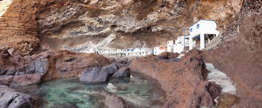 Fisher's huts in the Pirate Bay Cueva de Candelaria