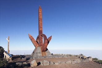 Astronomical viewpoint Monumento Al Infinito by Cesar Manrique at the Caldera de Taburiente