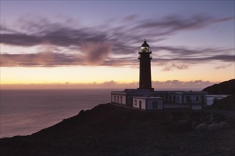 Lighthouse Faro de Orchilla in the evening