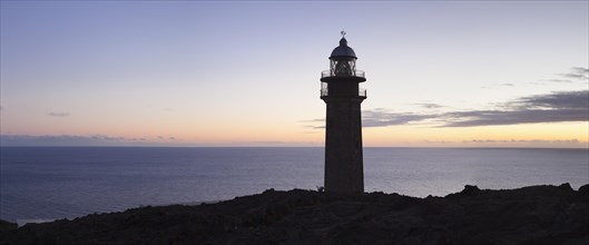 Lighthouse Faro de Orchilla in the evening