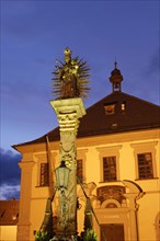 Marian Column in front of the town hall on the market square