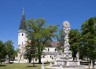 Parish Church of St. Vitus and the Holy Trinity Column on the church square