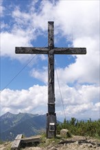 Summit cross of Hochplatte in Marquartstein