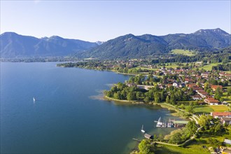 Bad Wiessee at Lake Tegernsee with Mangfall mountains