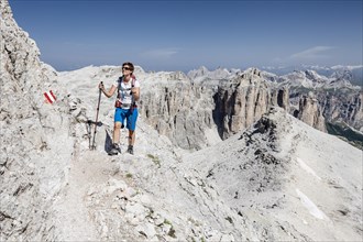 Ascent of the Piz Boe on the Vallonsteig in the Sella Group