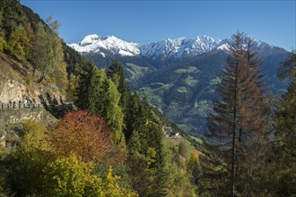 Autumn scenery in the mountains of South Tyrol