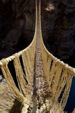 Last useable Inca hanging bridge