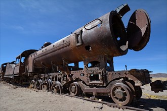 Rusted old locomotive