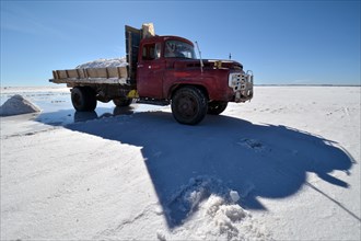 Old truck used for salt transport