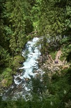 Deep view of the Gollinger waterfall