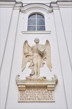 Angel statue on the west facade of St. Stephen's Cathedral
