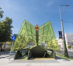 Entrance to the Warsaw Metro