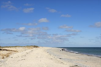 Beach with sand and gravel