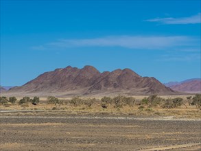 Mountain ridge in Kulala Wilderness Reserve on the edge of the Namib Desert