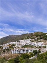 View of white houses in Frigiliana