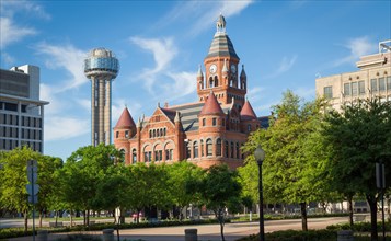 Old Red Museum of Dallas and Reunion Tower