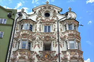 Helblinghaus with baroque stucco