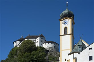 Kufstein fortress with parish church of St. Vitus