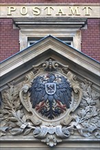 Imperial eagle on gable