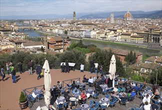 Cityscape of Florence with the Duomo and Arno from Piazzale Michelangelo