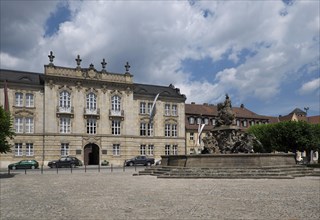 Residenzplatz square with Margrave Fountain