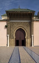 Entrance to mausoleum of Moulay Ismail