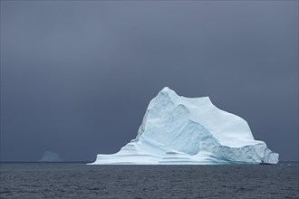 Iceberg floating in the water