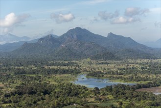 Landscape seen from top of Sigiriya Rock Fortress