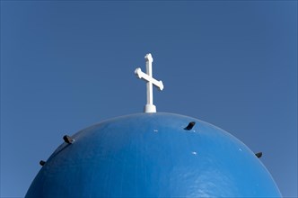 Blue dome of St. Gerasimos Church