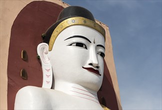 Face of a Buddha statue