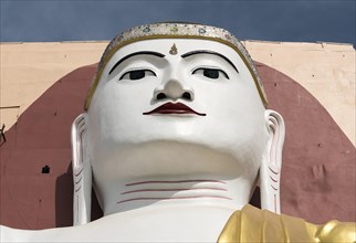 Face of a Buddha statue