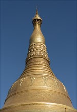 Golden spire of Shwedagon Pagoda