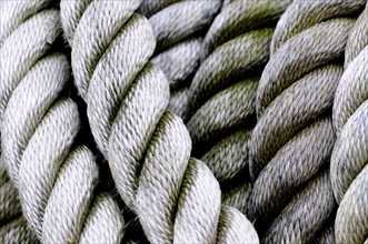 Thick mooring rope